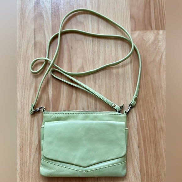 Hobo Leather Green Small Crossbody - Picture 1 of 4